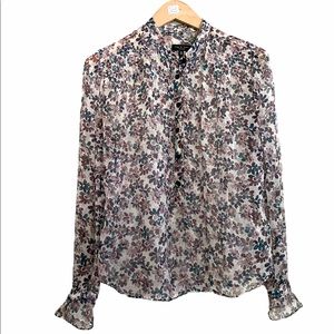 Rag & Bone Floral Sheer Blouse